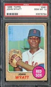 1968 Topps #481 John Wyatt PSA 10 RED SOX - Bild 1 von 2