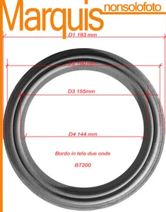 BORDO BT200    Sospensione in TELA non trattata per altoparlanti   - Foto 1 di 2