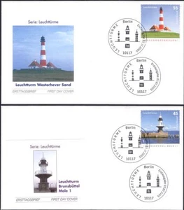 Germany 2005 LIGHTHOUSES/Maritime Safety/Buildings 2 x FDC's (n15298a) - Picture 1 of 1