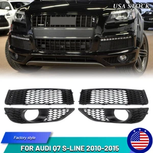 For Audi Q7 S-Line 2010-2015 Front Lower Bumper Fog Light Grille Grill Cover - Picture 1 of 15