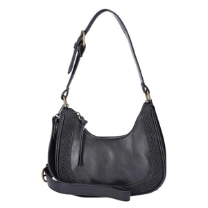 Bolso de mano bandolera para mujer The Pioneer Woman Grace de cuero sintético, negro - Imagen 1 de 5
