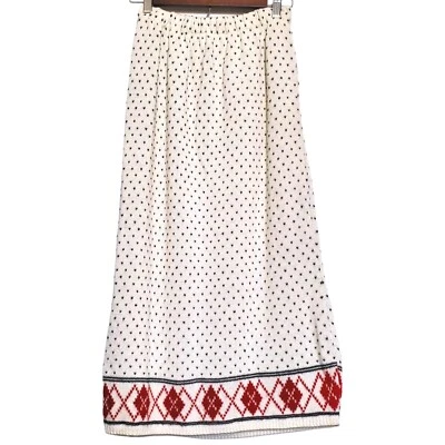 Maxi falda vintage tejida a mano talla S patrón popular cintura elástica para mujer Foto 1 de 4
