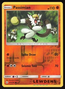 Passimian - 125/236 - Reverse Holo Common - Cosmic Eclipse - Pokemon Card - Picture 1 of 2