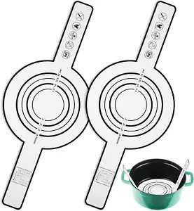 2 Pieces Silicone Baking Mat for Dutch Oven Bread Non-Stick Mat with Long Handle - Picture 1 of 12