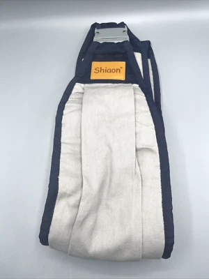 婴儿背带单肩背带 7-45 磅海军蓝带灰色 — 第 1/4 张图片