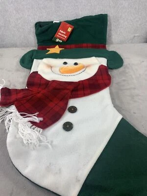 Enorme muñeco de nieve de 30" saco de medias de Navidad calcetines dulces decoración de Navidad Foto 1 de 3