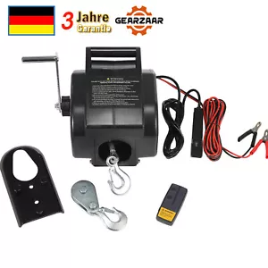 Elektrische Seilwinde 4990 KG mit Funk Motorwinde Bootswinde Winde Seilzug 12V - Bild 1 von 17