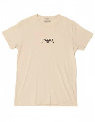 Camiseta Top EMPORIO ARMANI Mujer Gráfica Reino Unido 12 Mediana Blanca Algodón DQ03 Foto 1 de 4