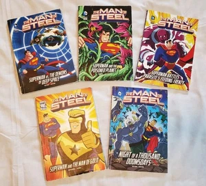 Capstone DC Comics The Man of Steel Superman 5 Chapter Book Lot Superhero - Picture 1 of 9