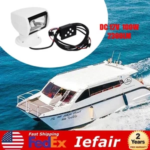 Remote Control Spot Light,12V 100W Marine Spotlight,Boat Search Light - Bild 1 von 20
