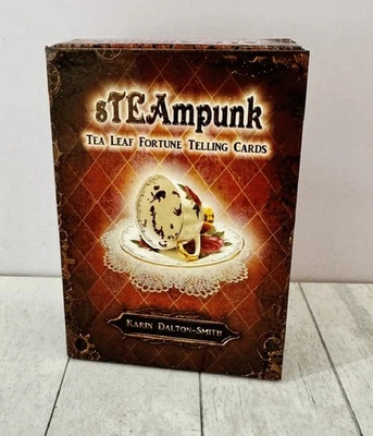 STEAMPUNK Tea Leaf Fortune Telling Cards Dalton-Smith Oracle Deck Box Book 2018 - Image 1 of 4