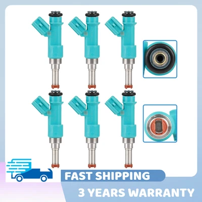 6x Inyector de combustible FJ1084 para Toyota Highlander 3,5 L V6 2011 2014-2016 232090P010 Foto 1 de 4