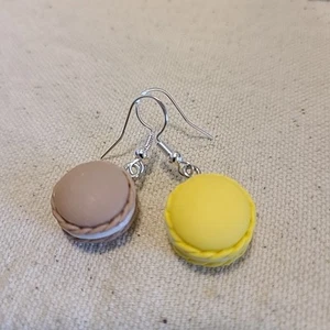 Pendientes Macaron Multicolor Artesanales NUEVO Damas Moda Área Lóbulo .5" Comestibles - Imagen 1 de 4