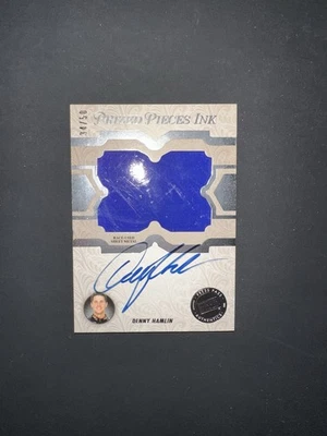 2013 Press Pass Showcase Prized Pieces  Denny Hamlin /50 Relic Logo Auto #PPM-DH - Image 1 of 3