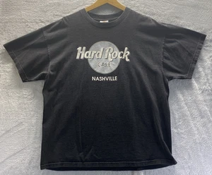 Hard Rock Cafe Nashville T Shirt XL Black Men XLarge made in USA - Picture 1 of 11