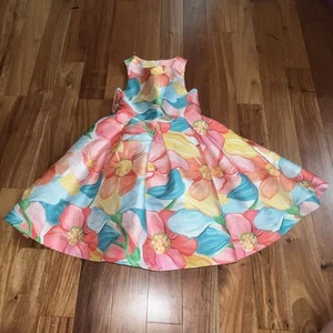 ABEL & LULA GIRLS FLORAL MIKADO DRESS. Girls 8 - Picture 1 of 8