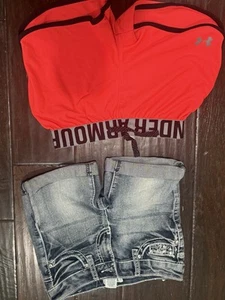 MUDD, Under Armour Girls Shorts sz 6 Denim more - Picture 1 of 4