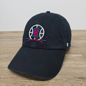 LA Clippers 47 Brand Hat Clean Up Adjustable NBA Black Dad Cap OSFA - Picture 1 of 11