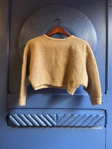 Sweater Atelier Delphine Beige Brown Wool Alpaca Blend XS - Picture 1 of 5