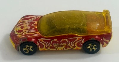 Hot Wheels Pontiac Rageous Diecast Car Toy Red Flames 1998 - Image 1 of 4