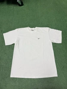 Vintage 90s Nike Swoosh Logo Shirt Men’s Size Large White Embroidered VTG MARKED - Picture 1 of 9