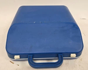 Underwood 378 Manual Typewriter With Blue Travel Case Portable  Free S&H - Picture 1 of 10