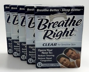 breathe right clear für empfindliche Haut klein/mittel 60 Streifen insgesamt - Bild 1 von 2