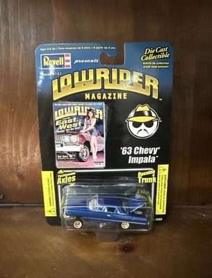 Revell ‘63 Chevy Impala Lowrider Magazine Chevrolet Collectible Car Blue READ - Image 1 of 4