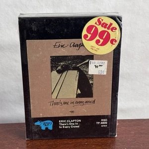 Vtg SEALED Eric Clapton There’s One In Every Crowd 8 Track Tape 1975 RSO Rock - Foto 1 di 6