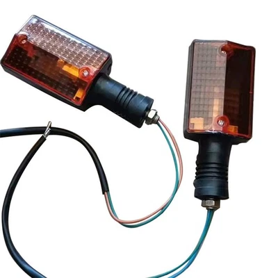 2 Pcs Rear Turn Signal Lights For Yamaha DT50 DT80 DT125 DT175 XT350 XT600 TW200 - Image 1 of 4