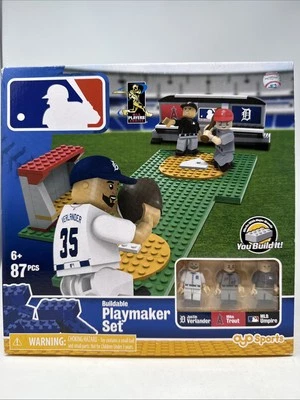 MLB Buildable Toy Set Tigers Verlander vs Angels Mike Trout New - Image 1 of 4
