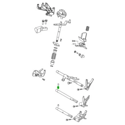 Bola de riel de cambio de transmisión manual Mopar 68146160AA para 2012 2019 5 para Fiat Foto 1 de 4