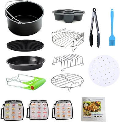 Kit de accesorios para freidora de aire - 12 piezas universal para 4, 4,2, 5, 5,5, 5,8 QT...  Foto 1 de 4