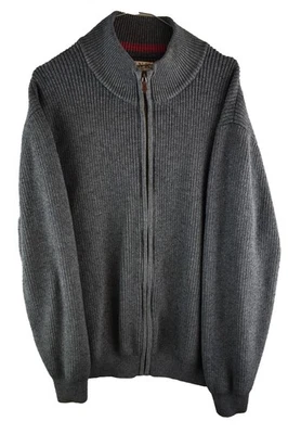 THOMAS PINK Grye Knitwear Jumper size 3XL Mens Full Zip Wool Cotton Casual - Image 1 of 4