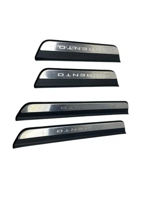 2021 2022 2023 KIA SORENTO FRONT & REAR SILL SCUFF PLATE TRIM COVER PANEL SET 4 Foto 1 de 4
