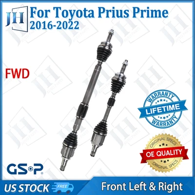 OE Front Pair Left Right CV Axle Shaft Set For 2016-2022 Toyota Prius Prime FWD - Image 1 of 4