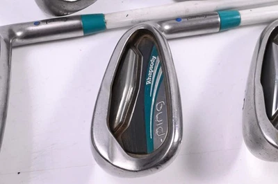 Ladies Ping Rhapsody 2015 Irons / 7-PW+SW / Blue Dot / Ladies Flex Ping ULT 220 - Image 1 of 4