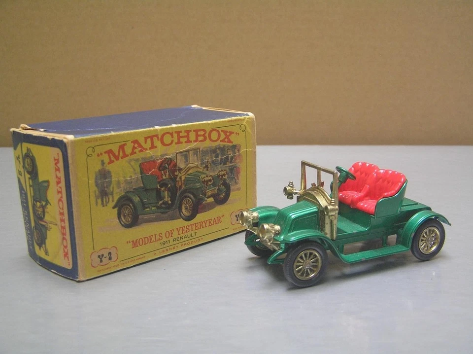Matchbox Models of Yesteryear Y2 1911 Renault Made in England by Lesney NMIB+ - Image 1 of 4