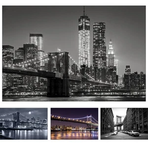 New York Acryl Alu Dibond Bild Wandbild Bilder Wolkenkratzer Skyline Acrylglas - Bild 1 von 5