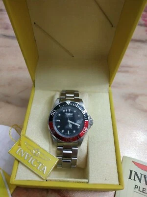 Invicta Pro Diver Men - 40mm Cassa di Acciaio Nera, Cinturino di Acciaio - Immagine 1 di 4