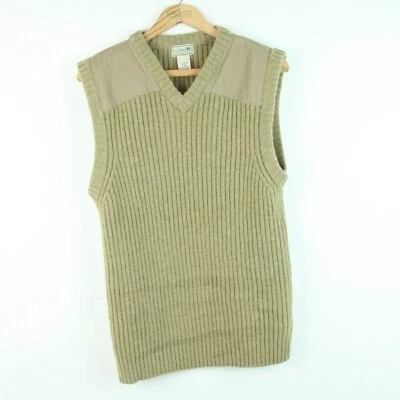 LL Bean мужской M L шерсти V шеи свитер охотничий жилет Gorpcore утилиты работы Farmcore - Изображение 1 из 4