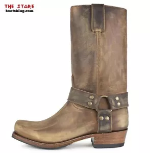 Botas de motociclista Sendra 8833 Botas de agricultor cuero marrón hechas a mano tallas 40 a 46 - Imagen 1 de 5