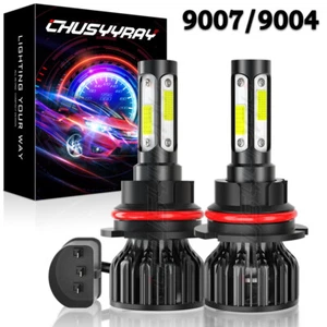 Fit 99-04 Ford Mustang 6000K LED Headlight Bulbs High Low Beam Combo Kit - Picture 1 of 10