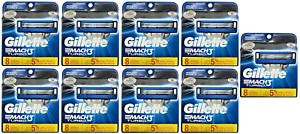 Gillette Mach3 Turbo Razor Blade Cartridges. 8 Count (9 Pack)