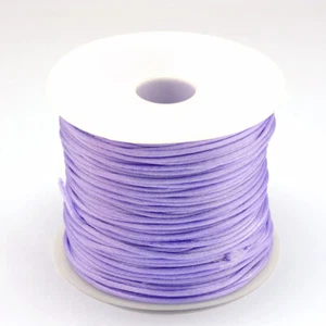 70m/roll Nylon Thread Rattail Satin Cord Jewelry Beading String For Bracelet 1mm - Picture 1 of 76