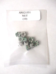 AN121551 Hex Nut 10-32 Castellated Steel Castle Nut - Lot of 10 - Picture 1 of 5