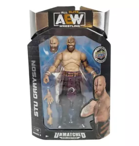 AEW Stu Grayson unübertroffene Serie 3 Wrestling-Actionfigur mit oberen Deckkarten - Bild 1 von 4