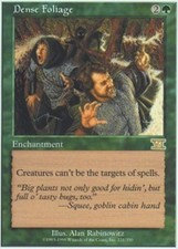 MTG magic cards 1x x1 Light Play, English Dense Foliage 6th Edition