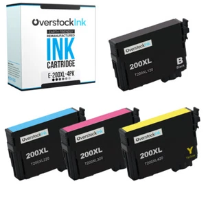 OSI 200XL 4-Pack Ink Cartridges Compatible for Epson Expression XP-200 XP-300 - Picture 1 of 1