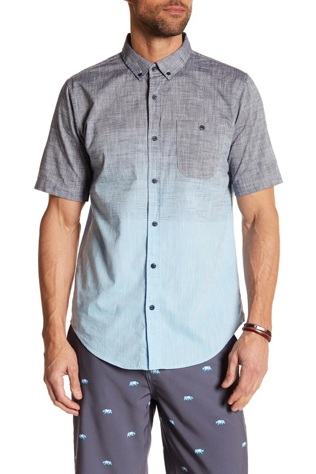 Camisa con botones EZEKIEL S/S para hombre SWIFT - LTBL - XLarge - Nueva con etiquetas Foto 1 de 1